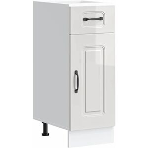 vidaXL Kitchen Base Cabinet Kalmar High Gloss White - Kitchen Base Cabinet vidaXL Kitchen Base Cabinet Kalmar High Gloss White - Kitchen Base Cabinet