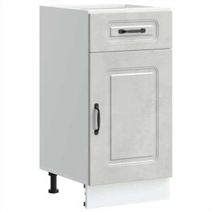 vidaXL Kitchen Base Cabinet Kalmar - Engineered Wood - Grey - Kitchen Base Cabinet vidaXL Kitchen Base Cabinet Kalmar - Engineered Wood - Grey - Kitchen Base Cabinet