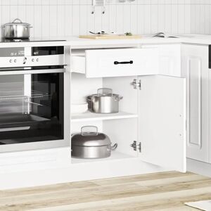 vidaXL Kitchen Base Cabinet Kalmar White Engineered Wood - Kitchen Base Cabinet vidaXL Kitchen Base Cabinet Kalmar White Engineered Wood - Kitchen Base Cabinet
