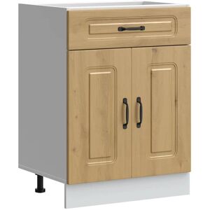 vidaXL Kitchen Base Cabinet Kalmar Artisan Oak - Engineered Wood - Kitchen Base Cabinet vidaXL Kitchen Base Cabinet Kalmar Artisan Oak - Engineered Wood - Kitchen Base Cabinet