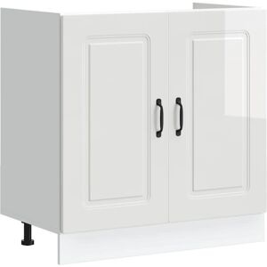 vidaXL Kalmar White Kitchen Storage Cabinet - Kitchen Storage Cabinet vidaXL Kalmar White Kitchen Storage Cabinet - Kitchen Storage Cabinet