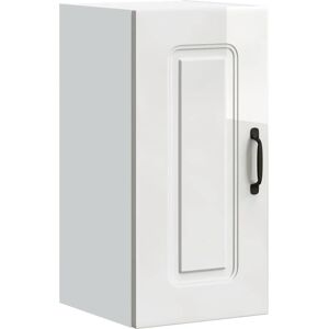 vidaXL Kitchen Wall Cabinet Kalmar High Gloss White - Storage Cabinet vidaXL Kitchen Wall Cabinet Kalmar High Gloss White - Storage Cabinet