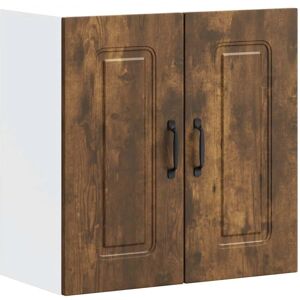vidaXL Kalmar Smoked Oak Wall Cabinet - Kitchen Storage vidaXL Kalmar Smoked Oak Wall Cabinet - Kitchen Storage