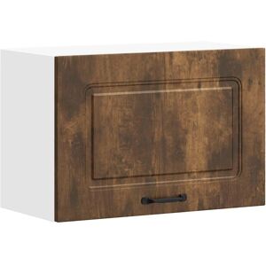 vidaXL Kalmar Smoked Oak Wall Cabinet - Kitchen Storage vidaXL Kalmar Smoked Oak Wall Cabinet - Kitchen Storage