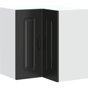 vidaXL Kalmar Black Corner Wall Kitchen Cabinet vidaXL Kalmar Black Corner Wall Kitchen Cabinet