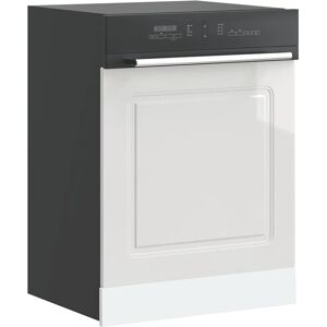 vidaXL Dishwasher Panel Kalmar High Gloss White - Dishwasher Panel vidaXL Dishwasher Panel Kalmar High Gloss White - Dishwasher Panel