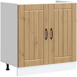 vidaXL Kitchen Base Cabinet - Artisan-Eiche - 80x46x81.5 cm vidaXL Kitchen Base Cabinet - Artisan-Eiche - 80x46x81.5 cm