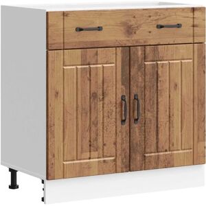 vidaXL Old Wood Kitchen Base Cabinet - Kitchen Base Cabinet vidaXL Old Wood Kitchen Base Cabinet - Kitchen Base Cabinet