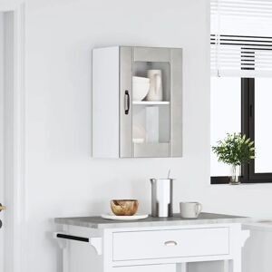 vidaXL Lucca Wall Cabinet - Glass Door Kitchen Storage vidaXL Lucca Wall Cabinet - Glass Door Kitchen Storage