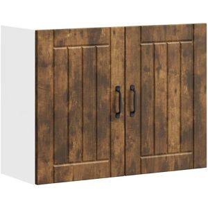 VIDAXL Wall Cabinet - Smoked Oak Kitchen Storage VIDAXL Wall Cabinet - Smoked Oak Kitchen Storage