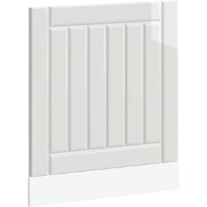 VidaXL Dishwasher Panel Lucca White High Gloss - Dishwasher Panel VidaXL Dishwasher Panel Lucca White High Gloss - Dishwasher Panel