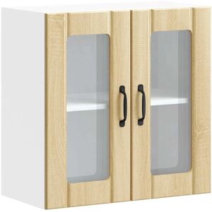 vidaXL Kitchen Wall Cabinet with Glass Door - Kitchen Wall Cabinet vidaXL Kitchen Wall Cabinet with Glass Door - Kitchen Wall Cabinet