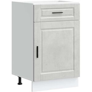 VidaXL Kitchen Base Cabinet Porto Concrete Grey - Kitchen Base Cabinet VidaXL Kitchen Base Cabinet Porto Concrete Grey - Kitchen Base Cabinet