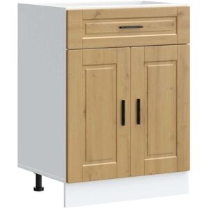 vidaXL Kitchen Base Cabinet Porto Artisan Oak - Kitchen Base Cabinet vidaXL Kitchen Base Cabinet Porto Artisan Oak - Kitchen Base Cabinet