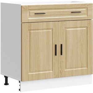 vidaXL Kitchen Base Cabinet Porto Sonoma Oak - Durable engineered wood - Kitchen Base Cabinet vidaXL Kitchen Base Cabinet Porto Sonoma Oak - Durable engineered wood - Kitchen Base Cabinet