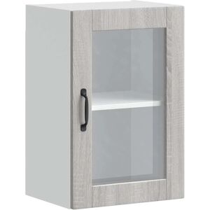 vidaXL Porto Grey Sonoma Wall Cabinet - Kitchen Wall Storage vidaXL Porto Grey Sonoma Wall Cabinet - Kitchen Wall Storage