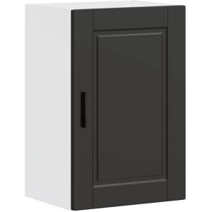 VidaXL Black Wood Wall Kitchen Cabinet - Wall Cabinet VidaXL Black Wood Wall Kitchen Cabinet - Wall Cabinet
