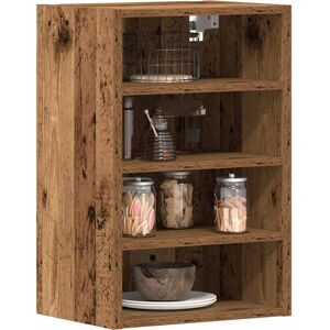 vidaXL Hanging Cabinet Old Wood 40x29.5x60 cm Engineered Wood - Hanging Cabinet vidaXL Hanging Cabinet Old Wood 40x29.5x60 cm Engineered Wood - Hanging Cabinet