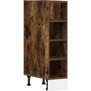 vidaXL Armoire inférieure chêne fumé 20x44,5x81,5cm Bois engineering - Bottom cabinet - Publicité vidaXL Armoire inférieure chêne fumé 20x44,5x81,5cm Bois engineering - Bottom cabinet - Publicité