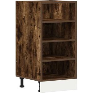 vidaXL Kitchen Cabinet Smoked Oak 40x44.5x81.5cm - Kitchen Cabinet vidaXL Kitchen Cabinet Smoked Oak 40x44.5x81.5cm - Kitchen Cabinet