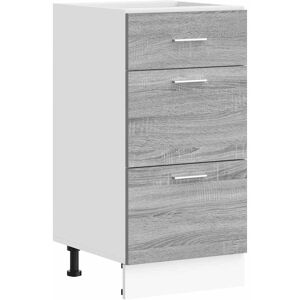 vidaXL Sonoma Gray Engineered Wood Kitchen Cabinet - 40x46x81.5cm vidaXL Sonoma Gray Engineered Wood Kitchen Cabinet - 40x46x81.5cm