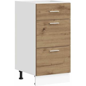 vidaXL Kjøkkenskap Eiketre - Justerbare Føtter - Kjøkkenskap vidaXL Kjøkkenskap Eiketre - Justerbare Føtter - Kjøkkenskap