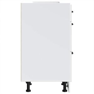 VidaXL Model 854240 White Kitchen Storage Cabinet VidaXL Model 854240 White Kitchen Storage Cabinet