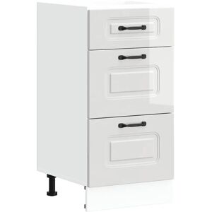 vidaXL 854242 Hvit Høyglans Kjøkkenskap - Oppbevaringsmøbel Kjøkken vidaXL 854242 Hvit Høyglans Kjøkkenskap - Oppbevaringsmøbel Kjøkken