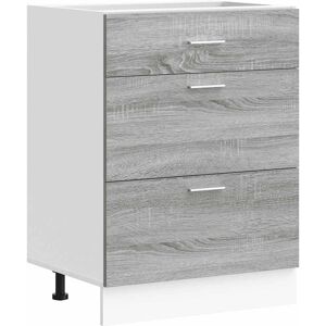 Vidaxl Lyon Grey Sonoma Engineered Wood Kitchen Base Cabinet - Kitchen Cabinet Vidaxl Lyon Grey Sonoma Engineered Wood Kitchen Base Cabinet - Kitchen Cabinet