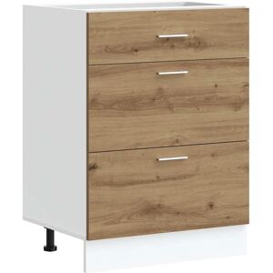 Vidaxl Rustic Oak Wooden Kitchen Base Cabinet Vidaxl Rustic Oak Wooden Kitchen Base Cabinet