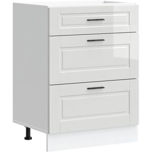 vidaXL Porto White Kitchen Base - Space-saving Durable Particleboard vidaXL Porto White Kitchen Base - Space-saving Durable Particleboard