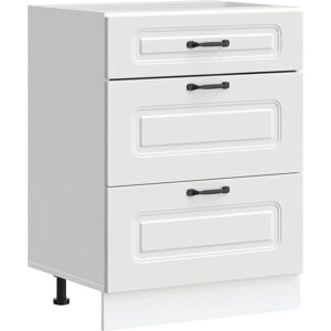Vidaxl Kalmar White Kitchen Base Cabinet - Space-saving, Durable, Adjustable Vidaxl Kalmar White Kitchen Base Cabinet - Space-saving, Durable, Adjustable