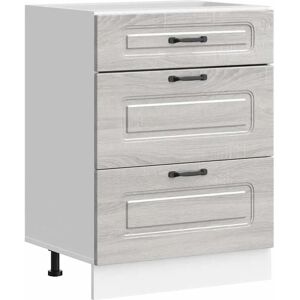 VidaXL Kalmar Gray Sonoma Kitchen Base Cabinet - Kitchen Furniture VidaXL Kalmar Gray Sonoma Kitchen Base Cabinet - Kitchen Furniture