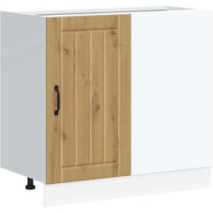 VIDAXL Rustic Wood Kitchen Base Cabinet - 86x46x81.5cm VIDAXL Rustic Wood Kitchen Base Cabinet - 86x46x81.5cm