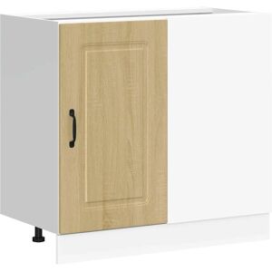 vidaXL Kalmar Sonoma Oak Kitchen Base Cabinet - Storage, Durable, Easy to Clean vidaXL Kalmar Sonoma Oak Kitchen Base Cabinet - Storage, Durable, Easy to Clean