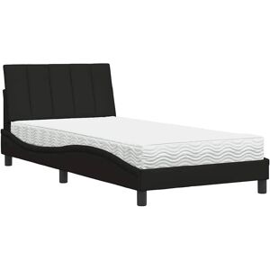 VidaXL Seng - Model 3310512 med sort stof, 100x200 cm VidaXL Seng - Model 3310512 med sort stof, 100x200 cm