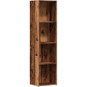 vidaXL Old Wood 36x30x143 cm Book Cabinet - Engineered Wood vidaXL Old Wood 36x30x143 cm Book Cabinet - Engineered Wood