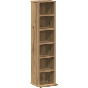 vidaXL Artisan Oak CD Cabinet - Storage & Organizer Shelf vidaXL Artisan Oak CD Cabinet - Storage & Organizer Shelf