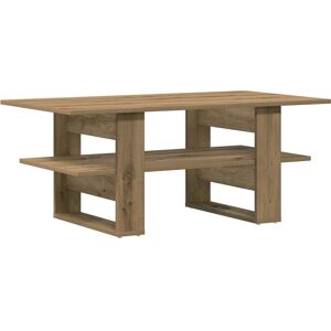 vidaXL Eik trebakkebord - 102x55x42 cm - Coffee Table vidaXL Eik trebakkebord - 102x55x42 cm - Coffee Table