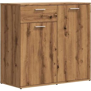 vidaXL Sideboard Artisan Oak - 80x36x75 cm - Wooden Storage Furniture vidaXL Sideboard Artisan Oak - 80x36x75 cm - Wooden Storage Furniture