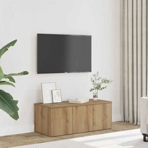 vidaXL Artisan Oak 80x34x30 cm Engineered Wood TV Cabinet vidaXL Artisan Oak 80x34x30 cm Engineered Wood TV Cabinet