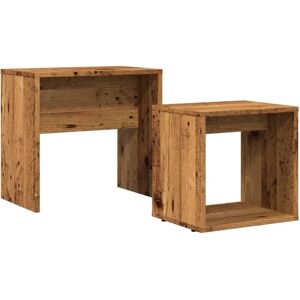 VidaXL Old Wood Coffee & Nesting Tables - Coffee Table VidaXL Old Wood Coffee & Nesting Tables - Coffee Table