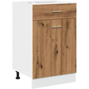vidaXL Drawer Bottom Cabinet Artisan Oak - Kitchen Storage Furniture vidaXL Drawer Bottom Cabinet Artisan Oak - Kitchen Storage Furniture