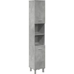 vidaXL Bathroom Cabinet Concrete Grey 30x30x179 cm Engineered Wood vidaXL Bathroom Cabinet Concrete Grey 30x30x179 cm Engineered Wood