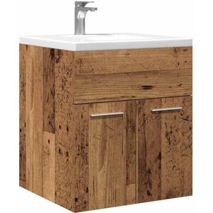 vidaXL Old Wood Bathroom Sink Cabinet - Bathroom Storage vidaXL Old Wood Bathroom Sink Cabinet - Bathroom Storage