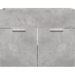 vidaXL Sink Cabinet 60x38.5x46cm Concrete Grey - Sink Cabinet vidaXL Sink Cabinet 60x38.5x46cm Concrete Grey - Sink Cabinet
