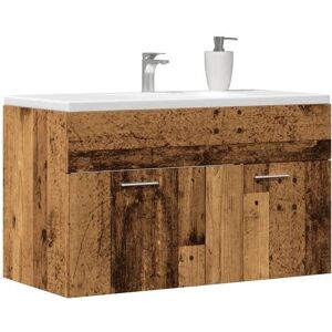 vidaXL Old Wood Bathroom Sink Cabinet - Storage, Wall-Mount, 90x38.5x46 cm vidaXL Old Wood Bathroom Sink Cabinet - Storage, Wall-Mount, 90x38.5x46 cm