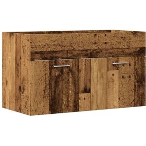 vidaXL Old Wood Bathroom Sink Cabinet - Storage, Wall-Mount, 90x38.5x46 cm vidaXL Old Wood Bathroom Sink Cabinet - Storage, Wall-Mount, 90x38.5x46 cm