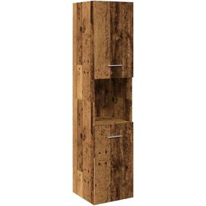 vidaXL Old Wood Bathroom Cabinet - Bathroom Storage Shelf - 30x30x130 cm vidaXL Old Wood Bathroom Cabinet - Bathroom Storage Shelf - 30x30x130 cm