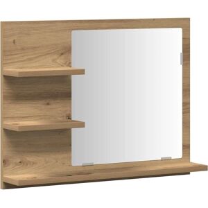 vidaXL Bathroom Mirror Cabinet Artisan Oak - Bathroom Mirror, Storage, Wall-Mount vidaXL Bathroom Mirror Cabinet Artisan Oak - Bathroom Mirror, Storage, Wall-Mount